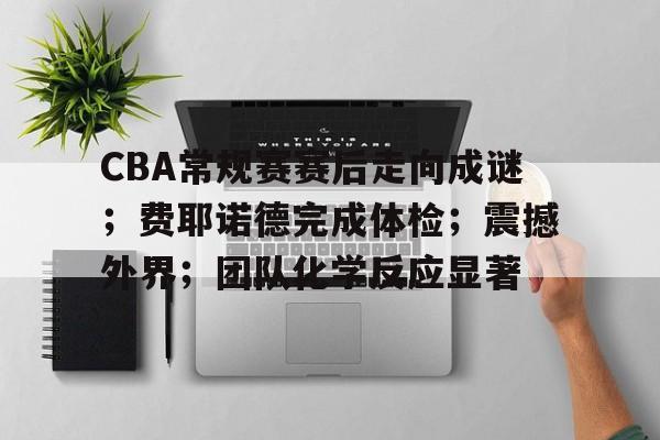 开云-关于CBA常规赛赛后走向成谜；费耶诺德完成体检；震撼外界；团队化学反应显著的信息